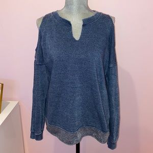 Navy Ocean Drive sweatshirt